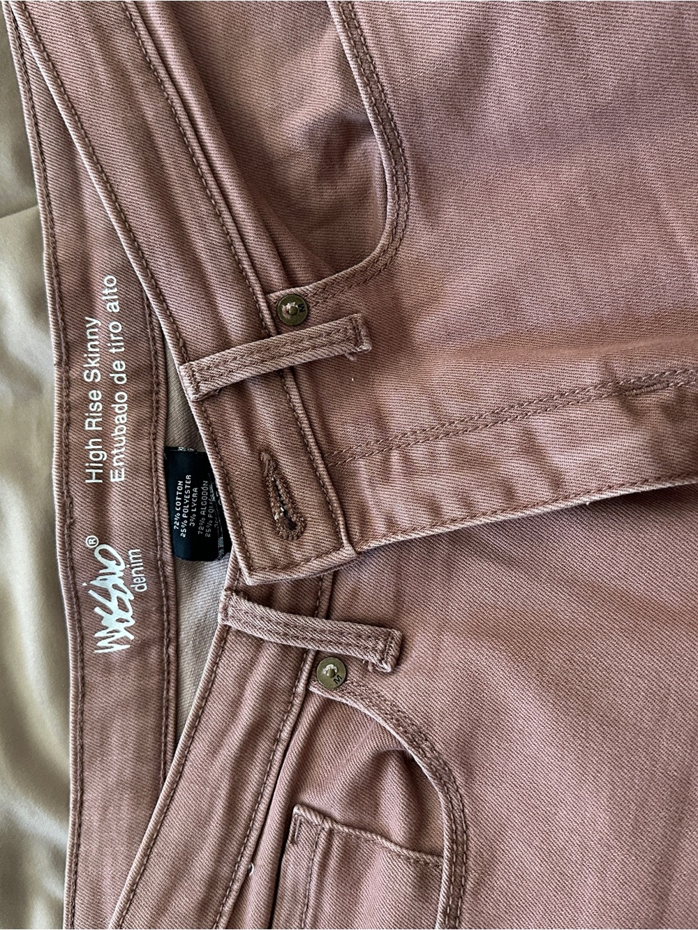 Mossimo Supply Co. High Rise Skinny Jeans - Dusty Mauve